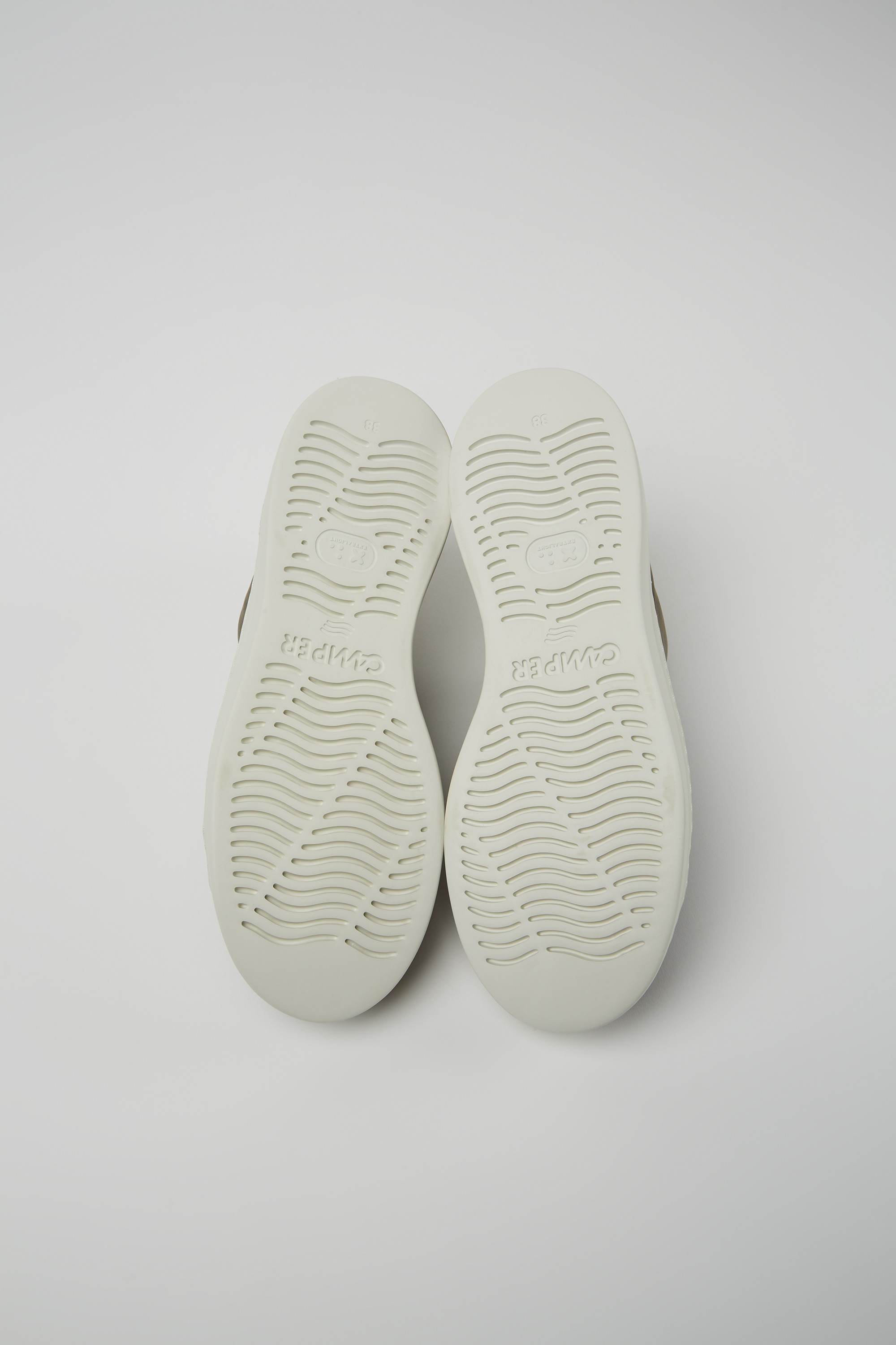 Runner Up - Brown-gray nubuck sneakers for women