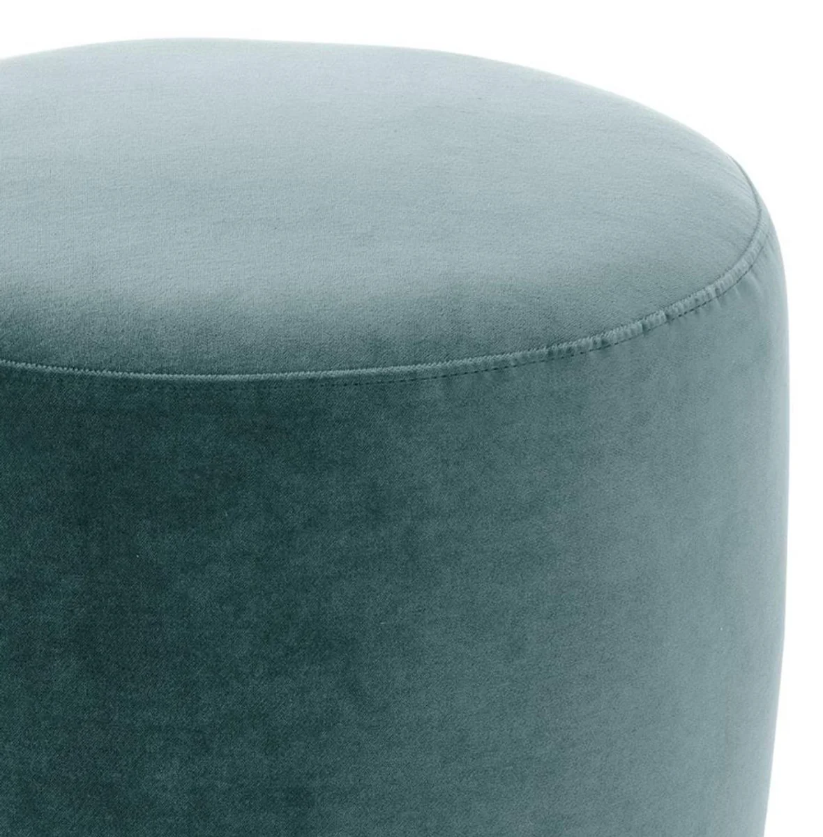 Casa Padrino taburete de lujo turquesa oscuro / dorado ? 40 x H. 45 cm - Muebles Para Hoteles