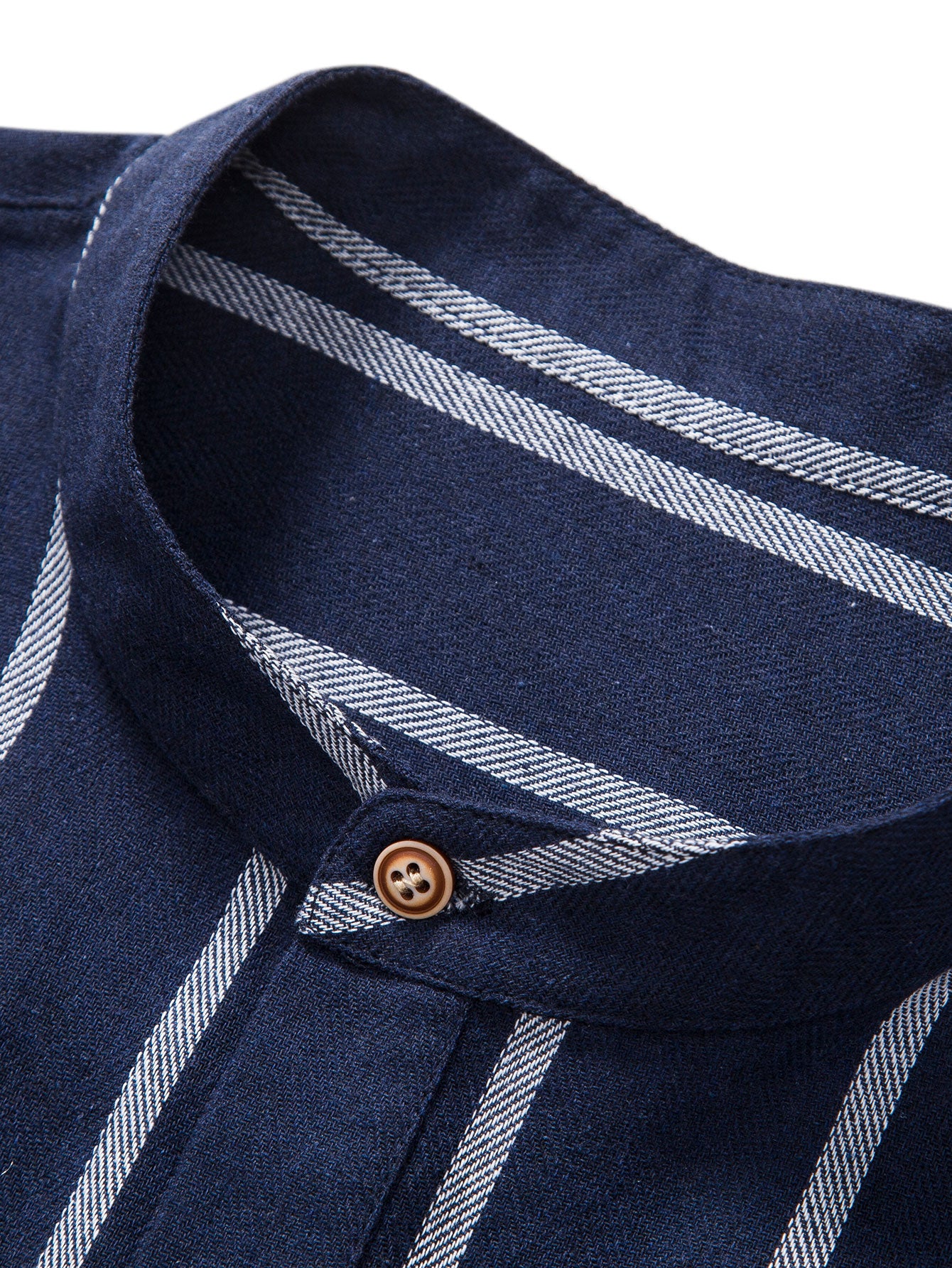 Stripes Cotton Henley Shirts