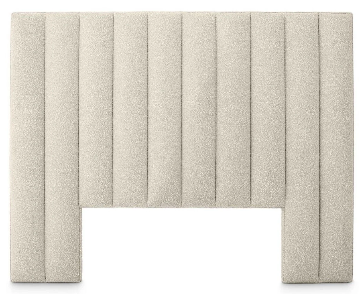 Casa Padrino cabecero de cama de lujo crema 232 x 14 x A. 178,5 cm - Muebles de Dormitorio - Muebles de Hotel - Calidad de Lujo