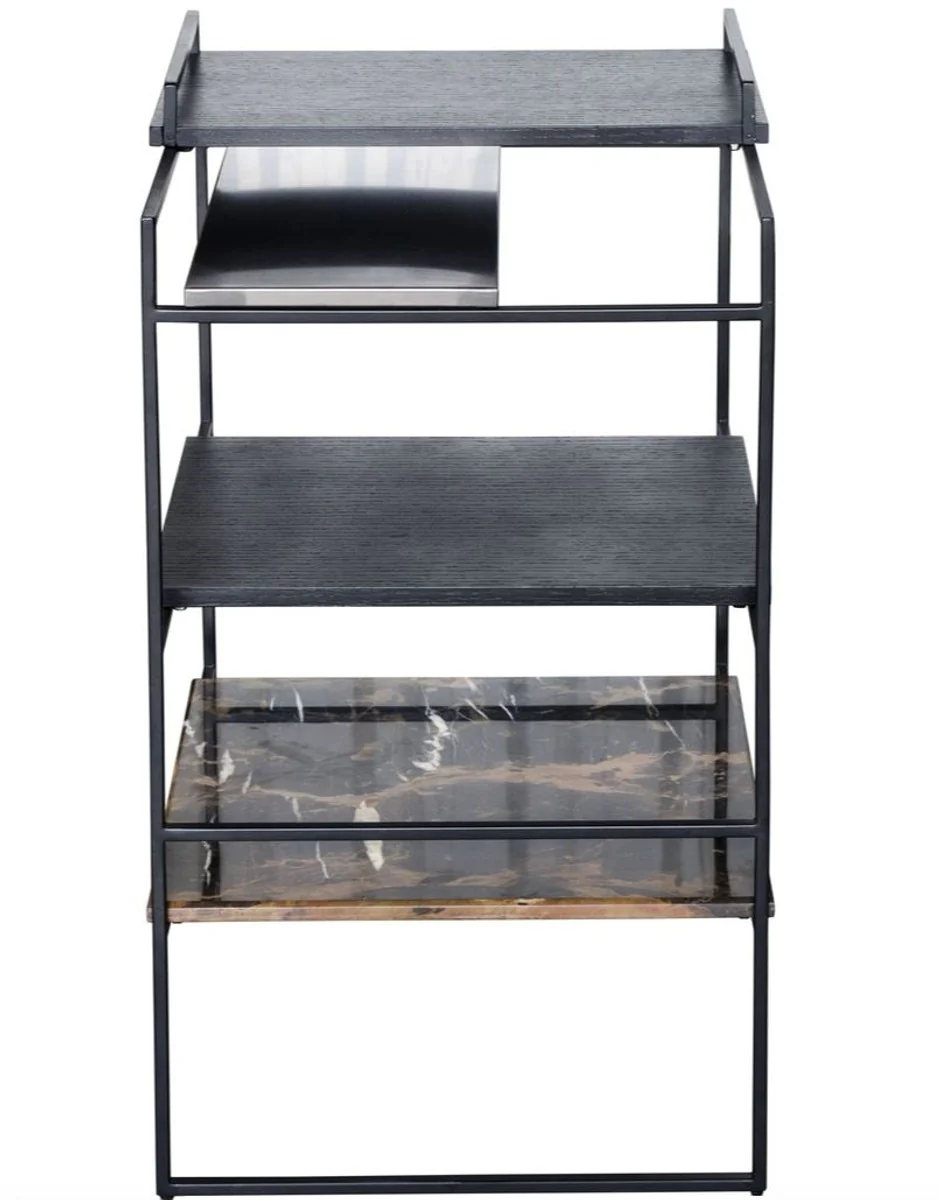 Casa Padrino mesa auxiliar de dise?o de lujo negro 45 x 45 x H. 80.5 cm - Muebles de Dise?o