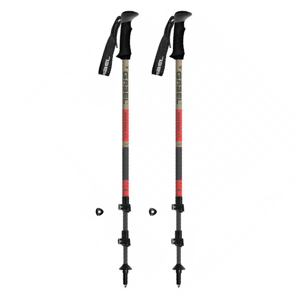 Gabel MONT BLANC F.L. 4.0 Red - Bastones telescópicos de trekking