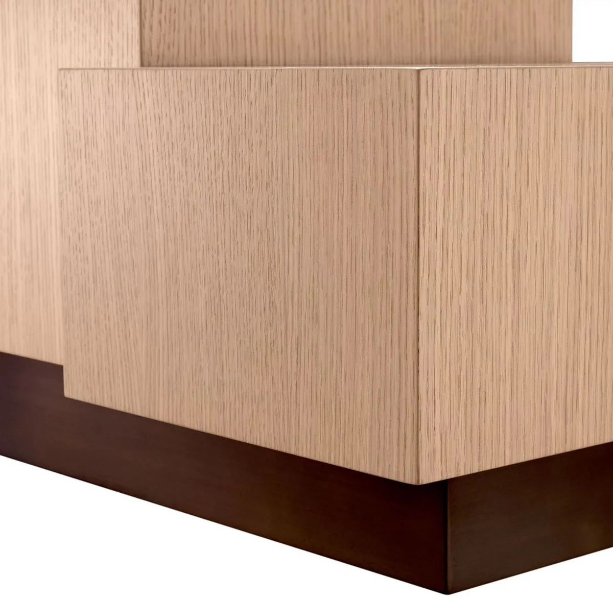 Casa Padrino mesa auxiliar de lujo natural / bronce 70,5 x 50 x H. 40,5 cm - Mesa de sal¨®n rectangular - Muebles de sal¨®n - Muebles de lujo