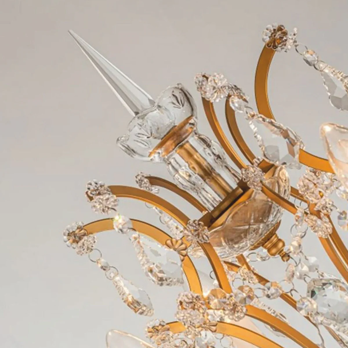 Casa Padrino l¨¢mpara de pie barroco de cristal oro Al. 175 cm - L¨¢mparas de cristal barroco