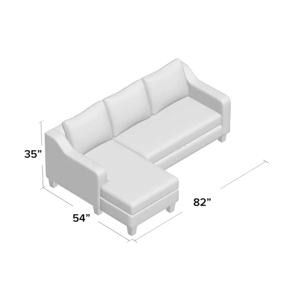 Liberty 84' Wide Reversible Sleeper Sofa & Chaise