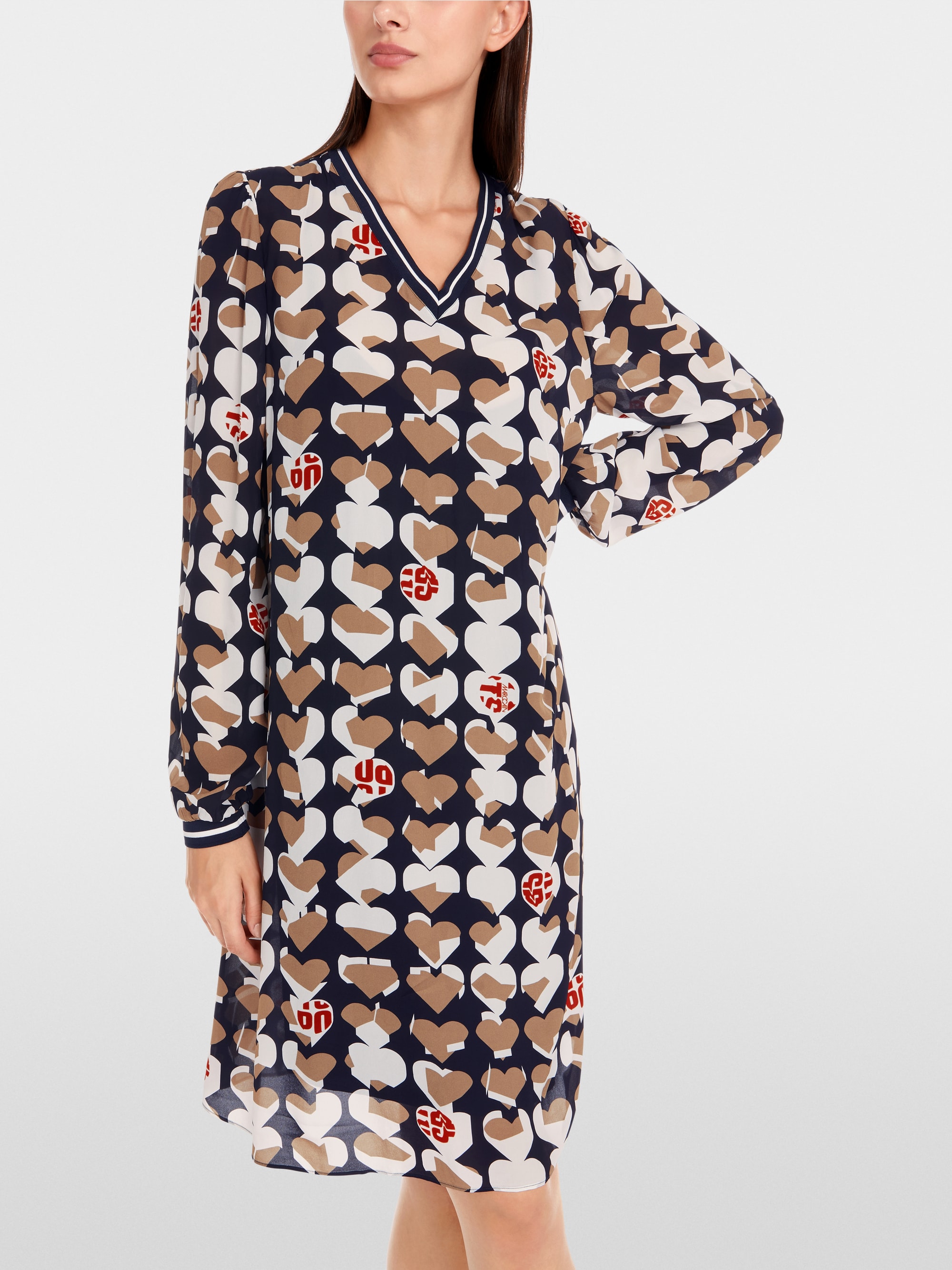 Marc-Cain Viscose dress with Heartbreaker motif