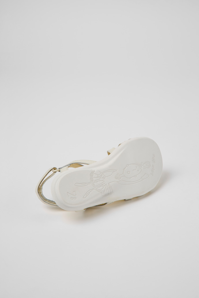 Twins White leather sandals for boys