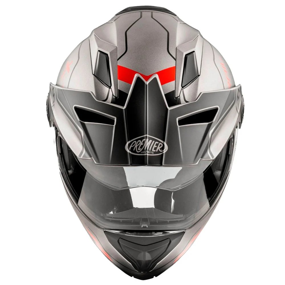 CASCO MODULAR PREMIER XTRAIL EVO XT 17 BM GRIS / ROJO