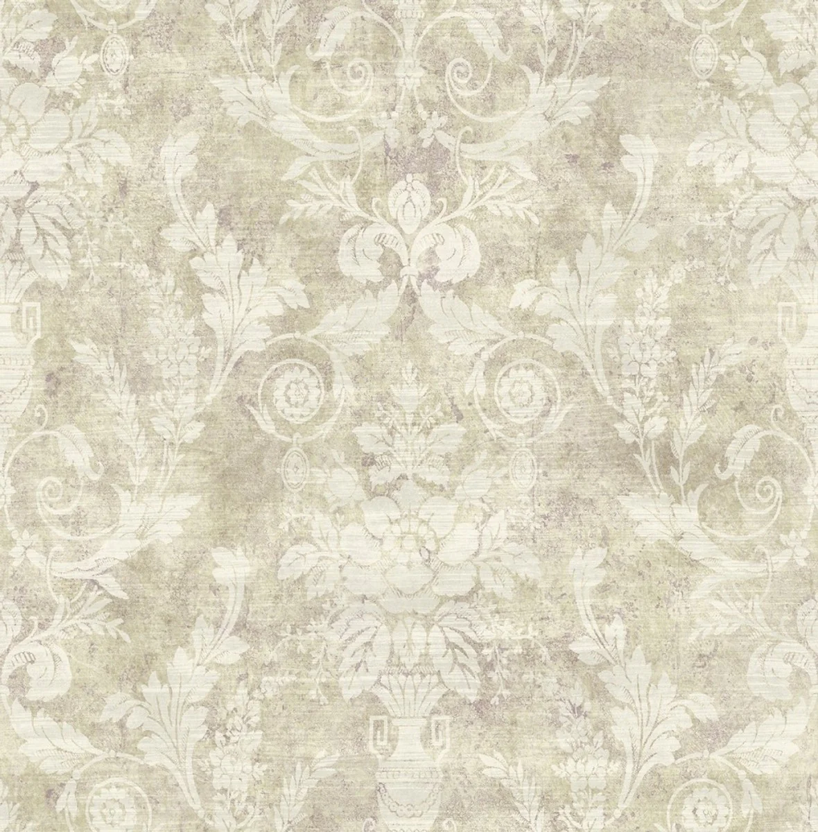 Casa Padrino Papel Tapiz de Papel Barroco Beige / Crema - 10,00 x 0,52 m - Papel Tapiz con Elegante Diseño en Estilo Barroco