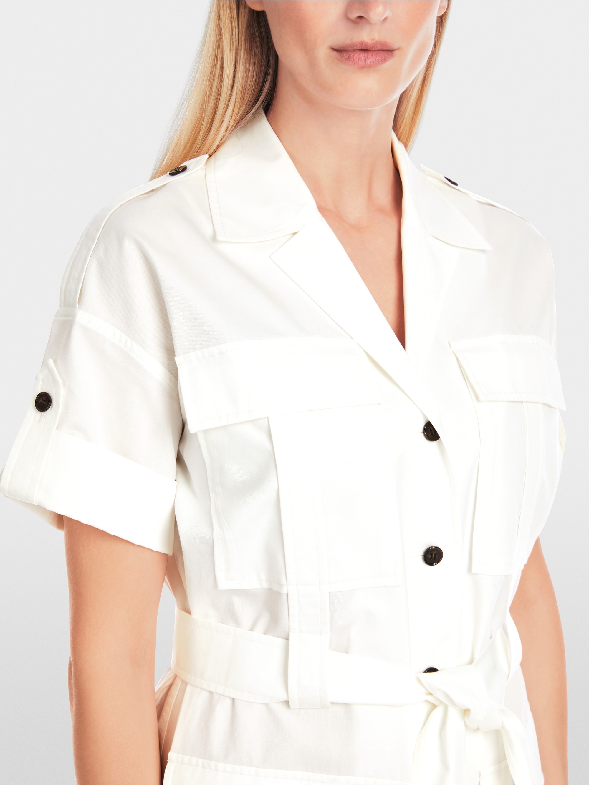 Marc-Cain Utility-style plain shirt dress