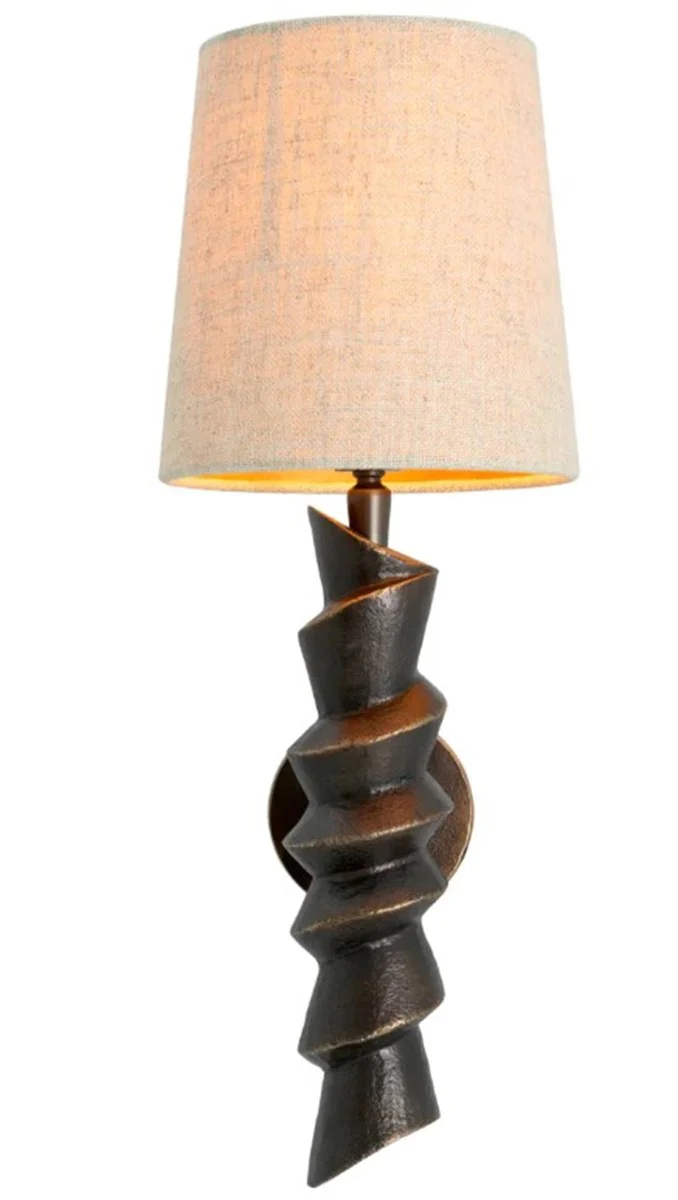 Casa Padrino aplique de lujo acabado en bronce L. 14,5 cm x P. 17 cm x A. 41,5 cm