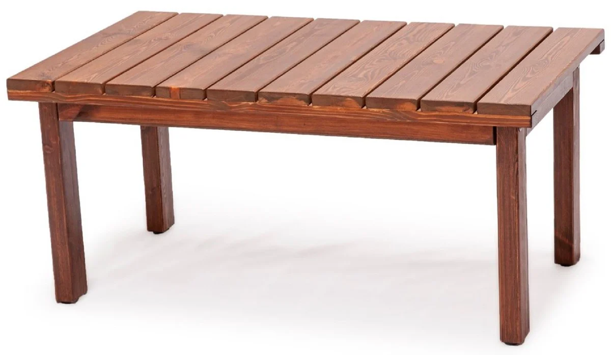 Casa Padrino conjunto de muebles de jardín de lujo antracita / marrón oscuro - 1 Sofá de Jardín y 2 Sillones de Jardín y 1 Mesa de Centro de Jardín - Muebles de jardín y terraza - Muebles de lujo