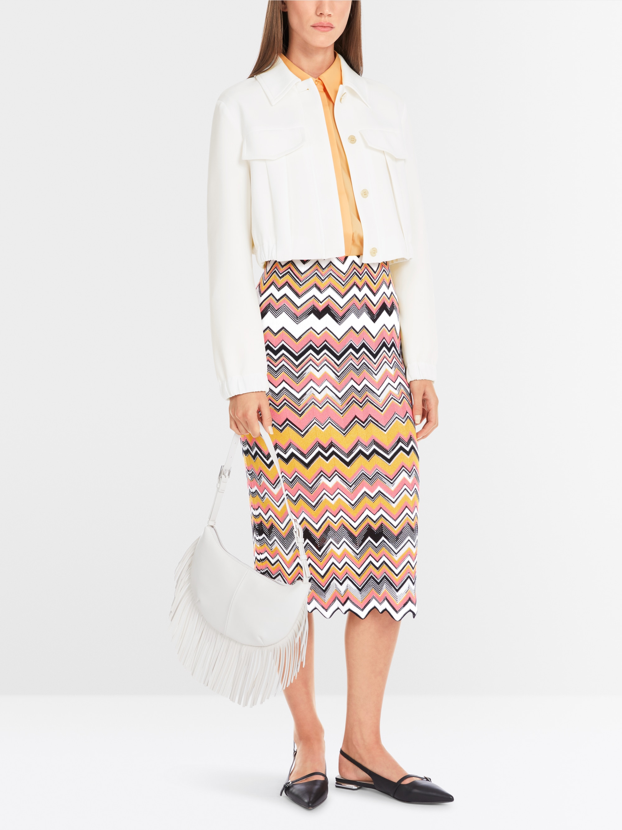 Marc-Cain Short Jacket in Scuba Jersey