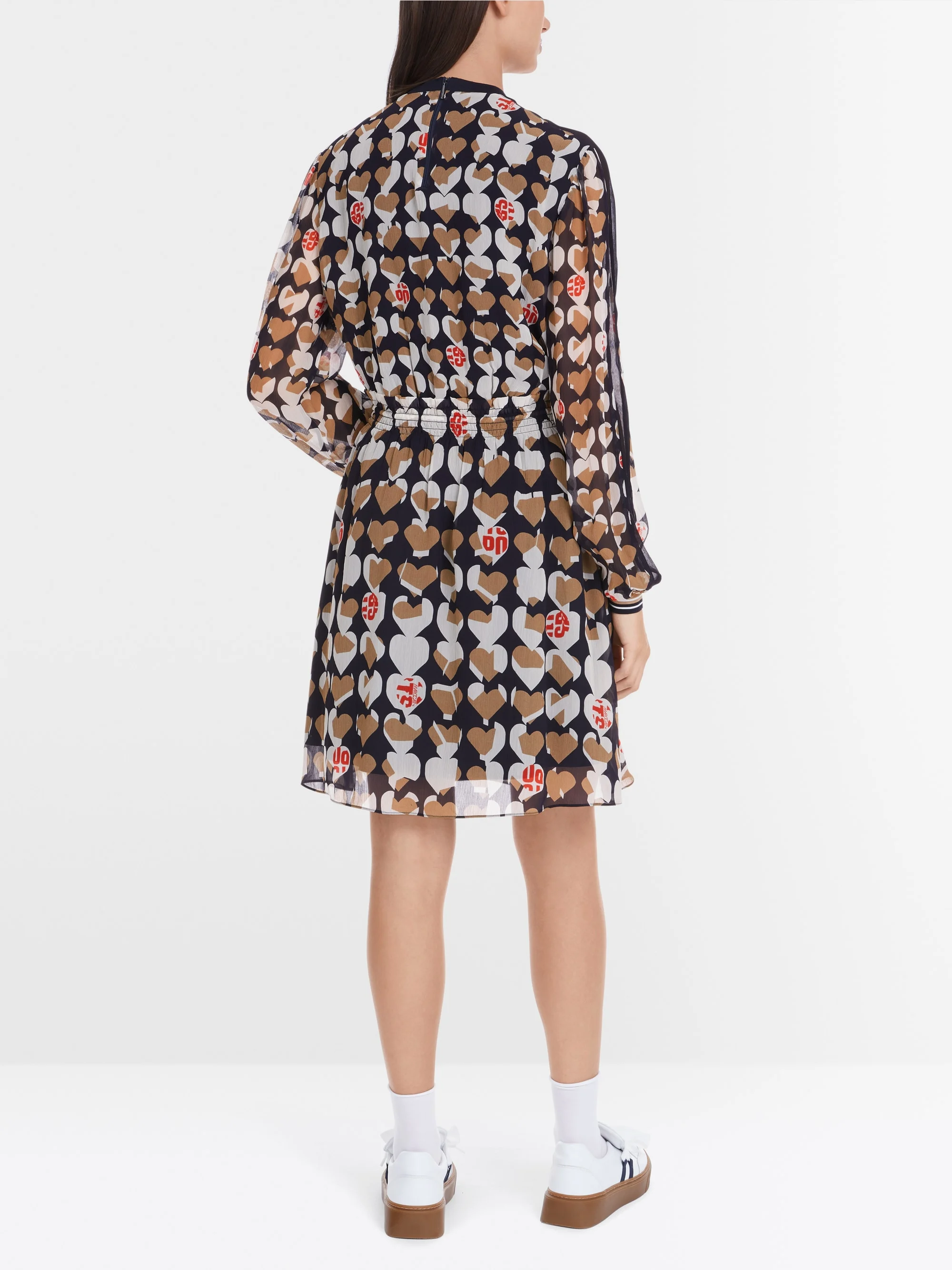 Marc-Cain Mini dress in printed viscose crepe