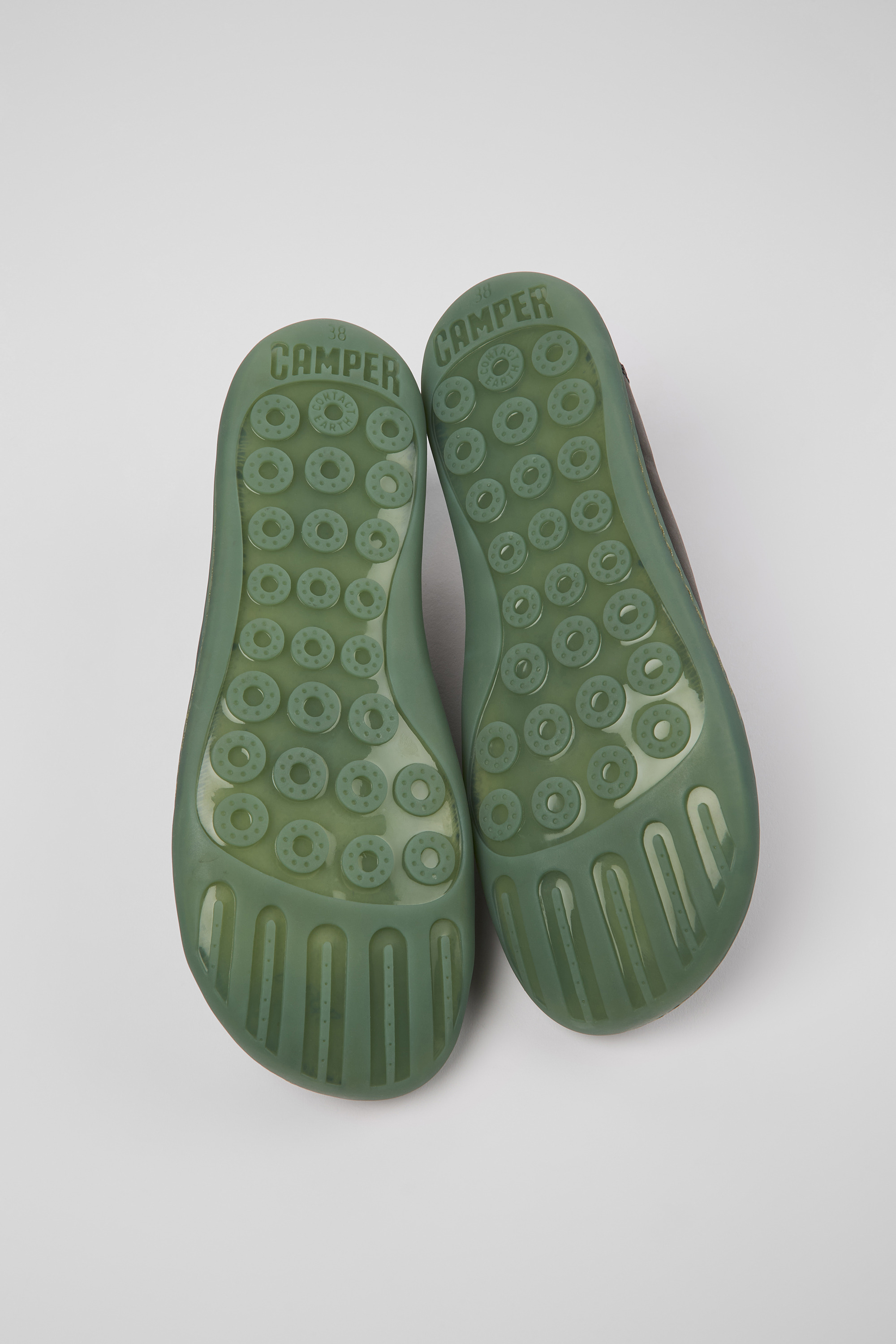 Peu - Gray leather shoes for women