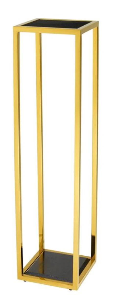 Casa Padrino mesa auxiliar de lujo de oro de 25 x 25 x H. 100 cm - mesa de muebles de dise?o