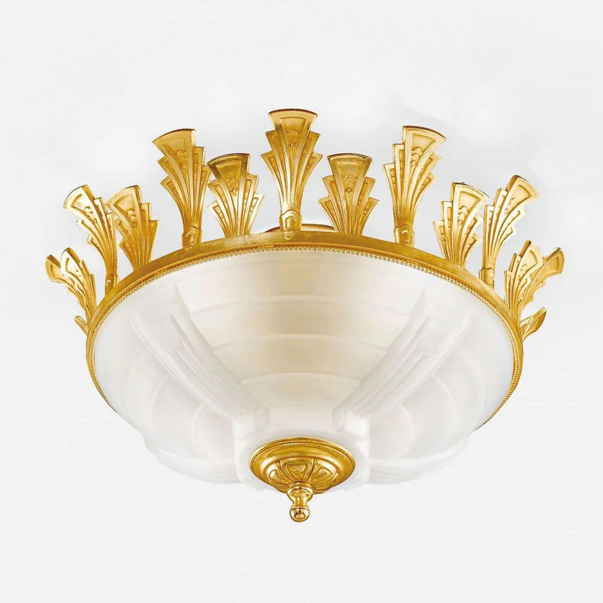 Casa Padrino l¨¢mpara de techo barroco de lujo oro / blanco ? 52 x A. 28 cm - Hecho en Italia