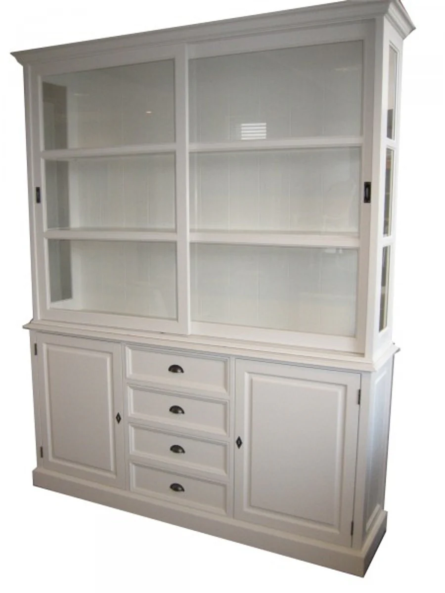 Large Shabby chic country house style cabinet with 2 doors and 4 drawers - buffet cabinet - wardrobe dining room