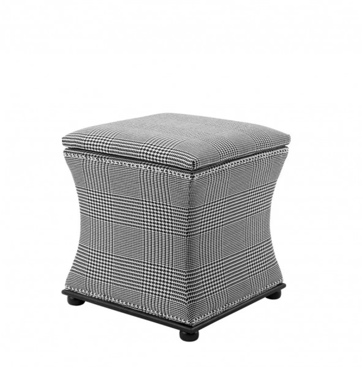 Casa Padrino luxury seat stool 47 x 47 x H. 52 cm - Luxury Quality
