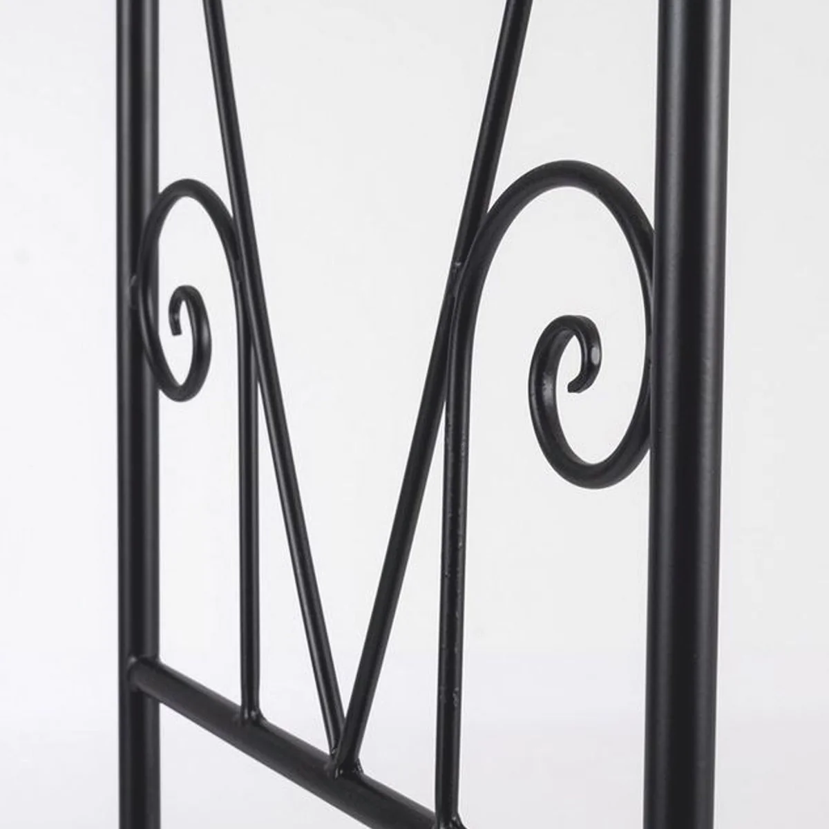 Casa Padrino Arco de Rosas Art Nouveau Negro Al. 210 cm - Accesorios de Decoraci¨®n de Jard¨ªn
