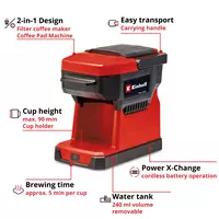 Cordless Coffee Maker TE-CF 18 Li-Solo