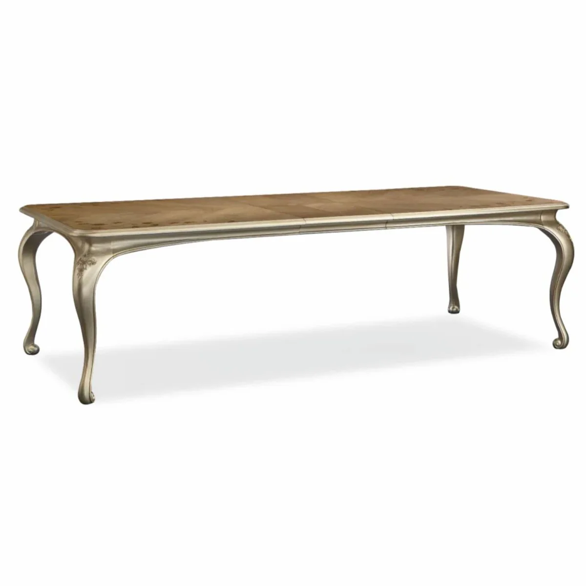 Casa Padrino mesa de comedor barroco de lujo marr¨®n / oro-champ¨¢n 213-300 cm - Muebles barrocos