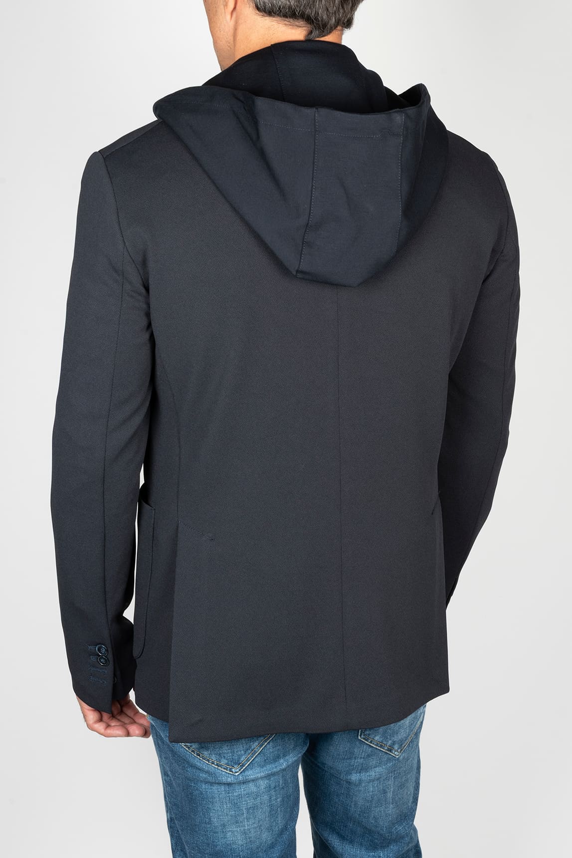 Rivera-spain Americana azul marino capucha