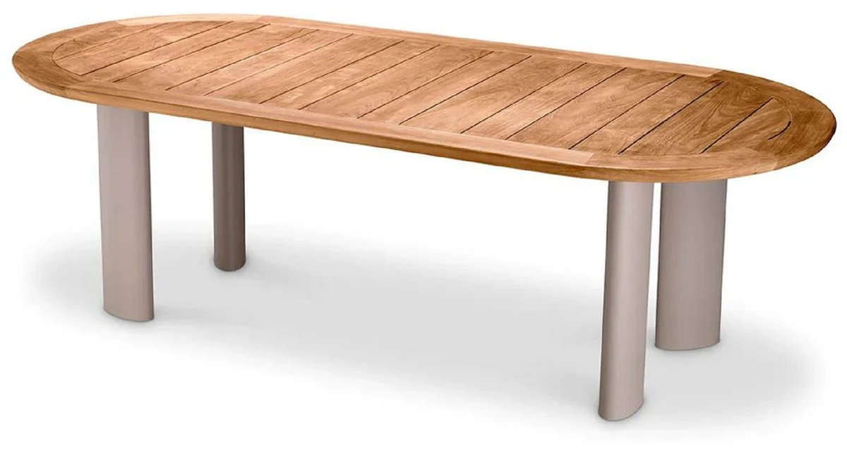 Casa Padrino mesa de comedor de jard¨ªn de lujo natural / arena 247 cm