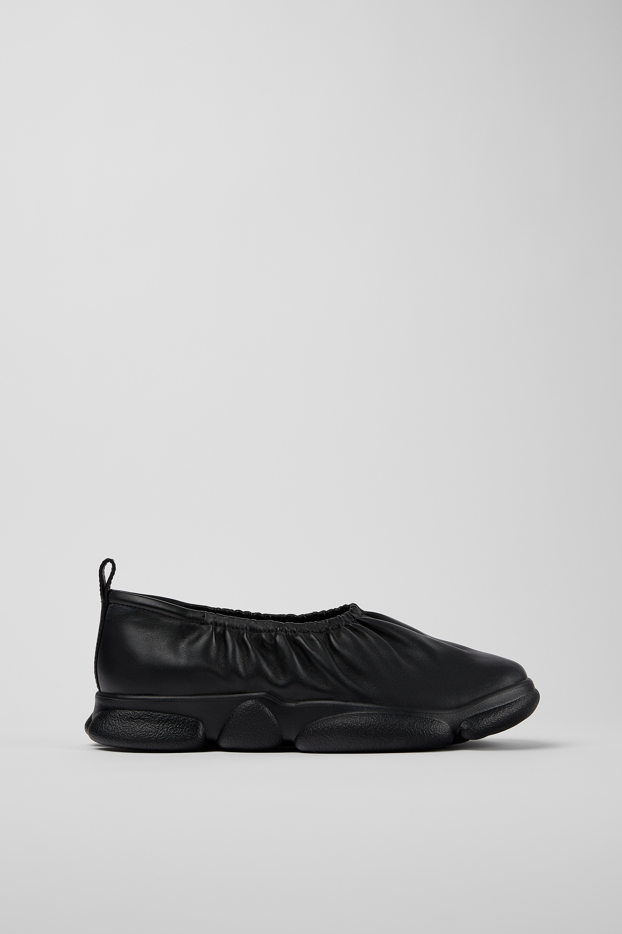 Karst - Black leather ballerinas for men