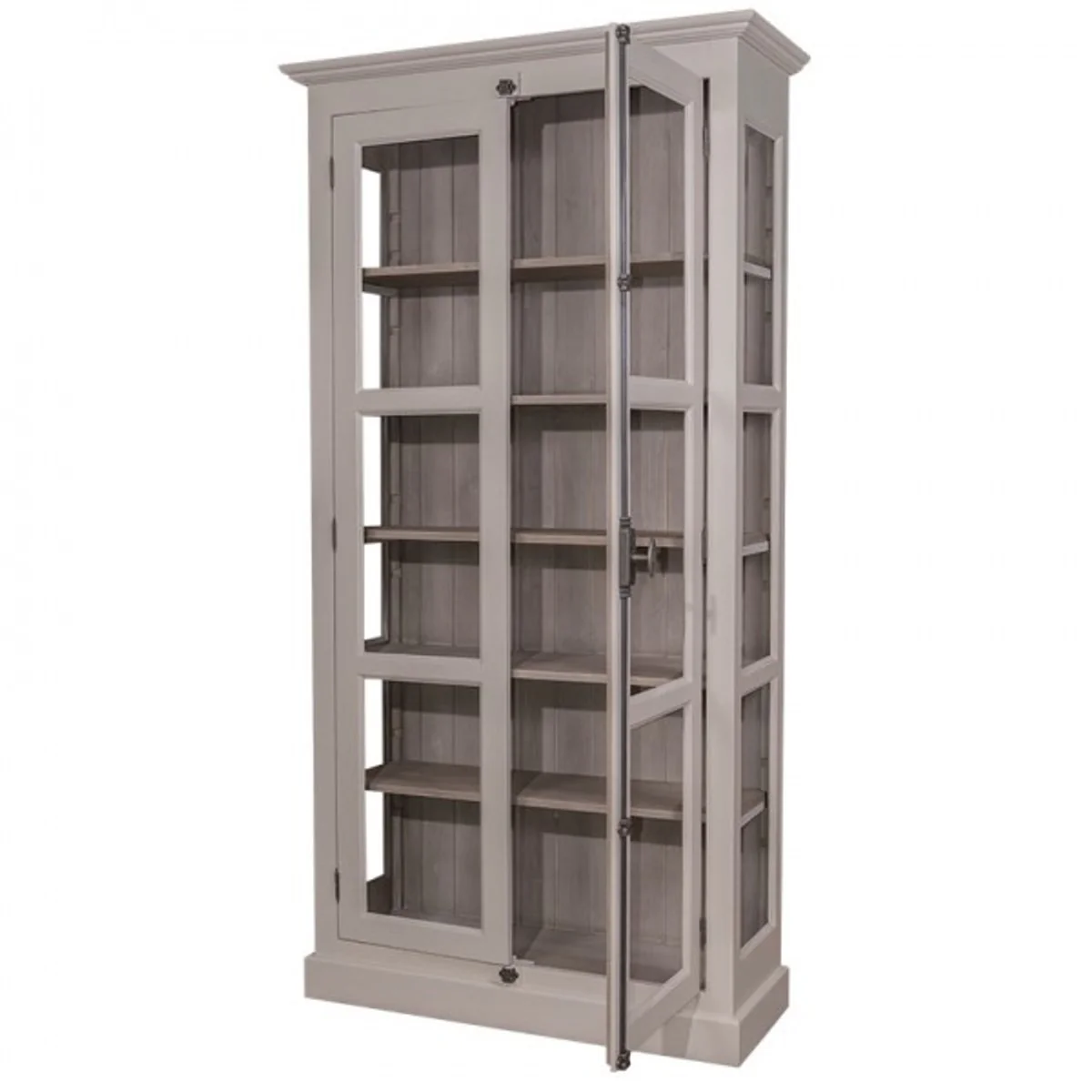 Casa Padrino Country House display case cupboard 109 x H 210 cm Dining Cupboard Antique Style