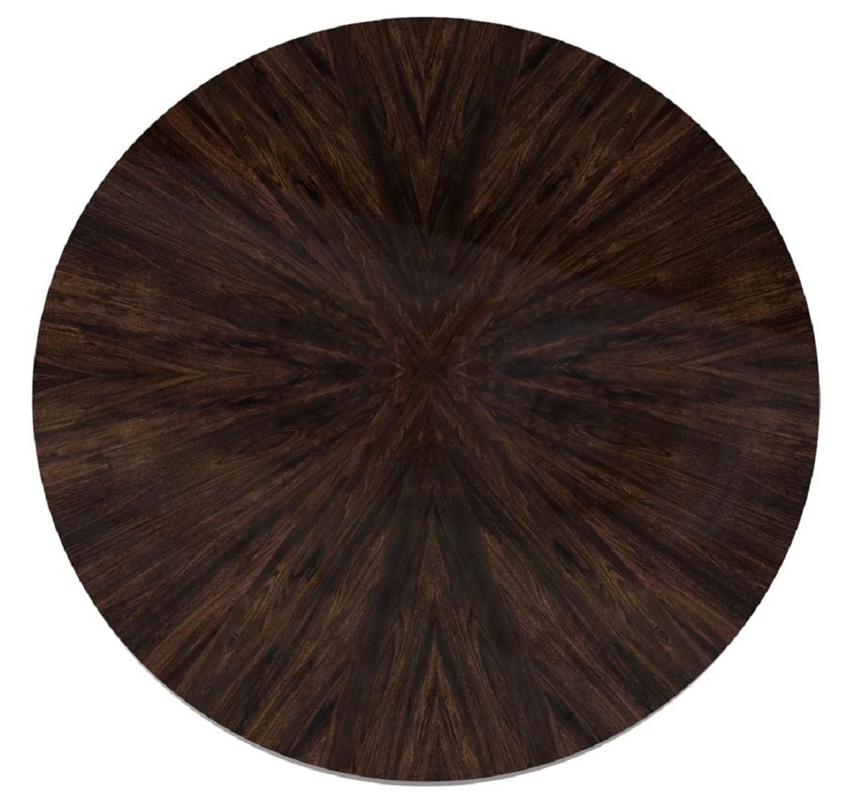 Casa Padrino mesa de centro de lujo marr¨®n oscuro ? 130 x A. 38 cm - Mesa de sal¨®n redonda de madera maciza - Muebles de sal¨®n - Muebles de lujo