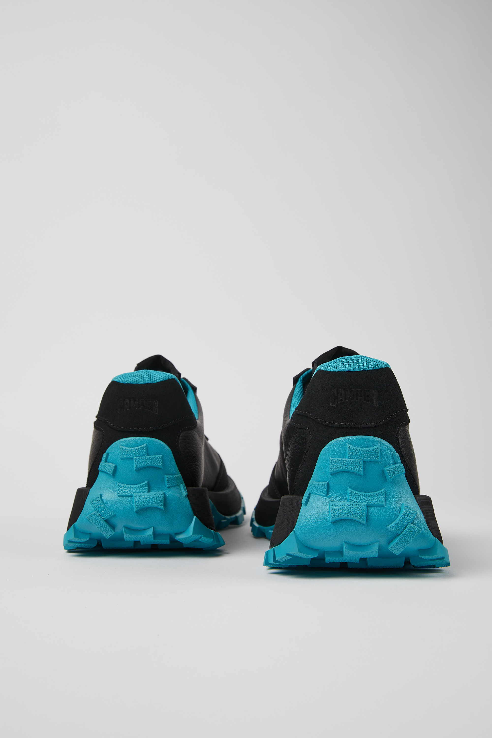 Drift Trail VIBRAM - Black leather and nubuck sneakers for men