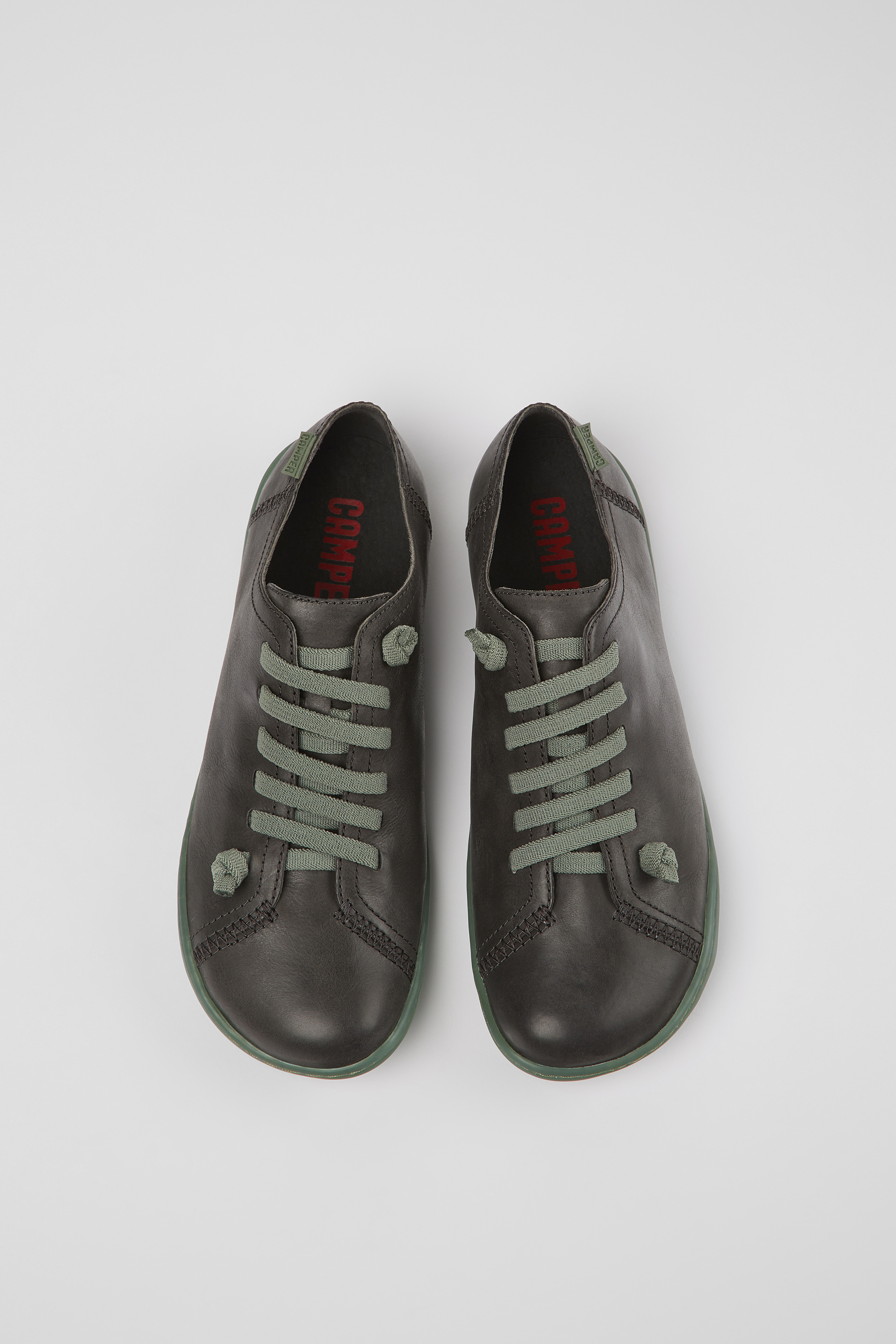 Peu - Gray leather shoes for women