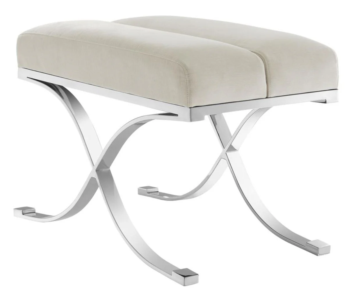 Casa Padrino heces lujo luz gris 69 x 42 x H. 51 cm - Muebles de dise?o