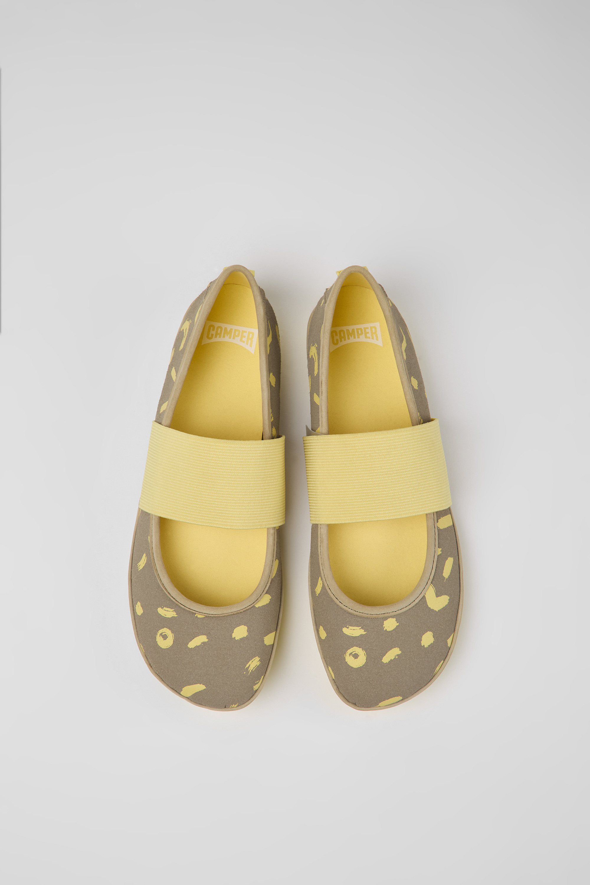 Right - White textile and nubuck sneakers for women