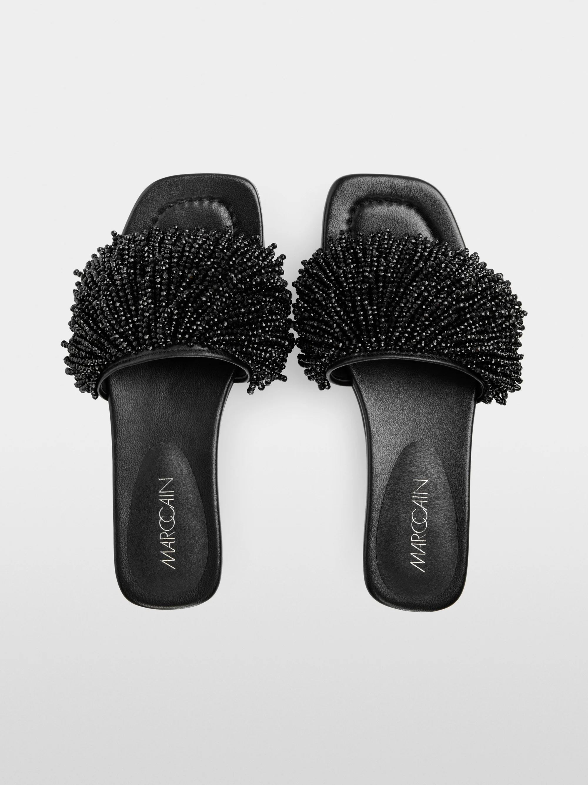 Marc-Cain Flat mules with pearl straps