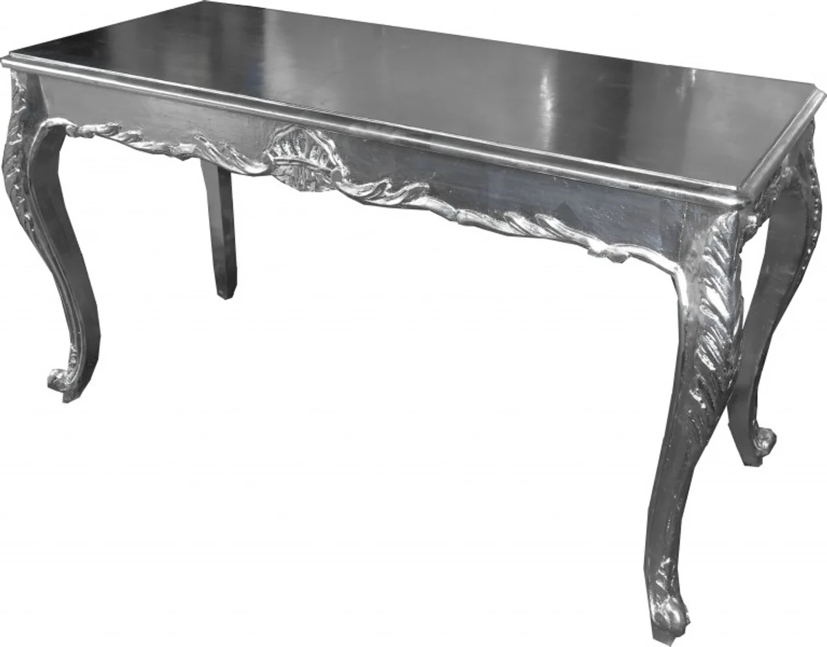 Casa Padrino Baroque table silver 140 x 60 cm - Dining Table - Furniture Dining - console table - Console