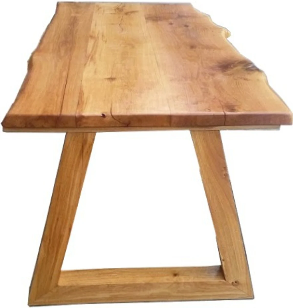 Casa Padrino Vintage dining table Rustic Solid Oak 200 x 100 cm Mod TR5 - country-style table solid oak