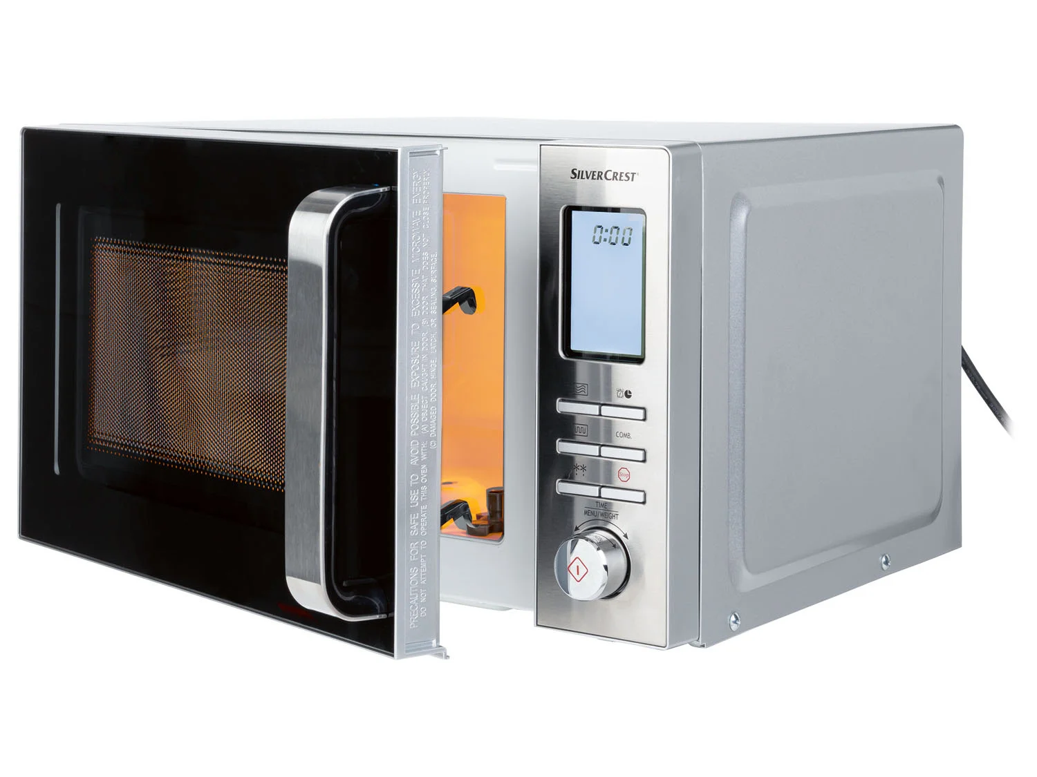 SILVERCREST KITCHEN TOOLS Microwave digital SMW 800 F2, silver