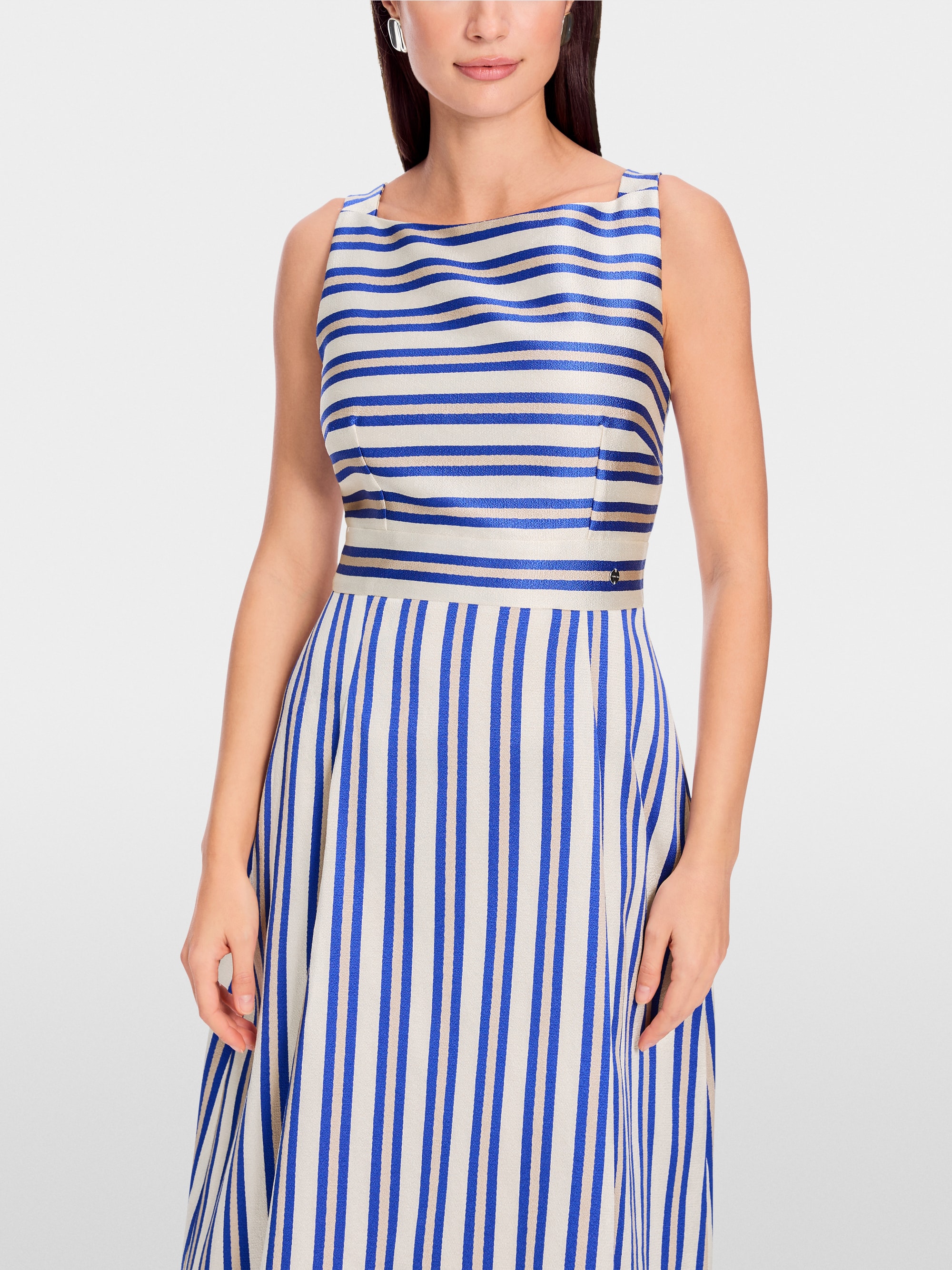 Marc-Cain Strap dress with stripes