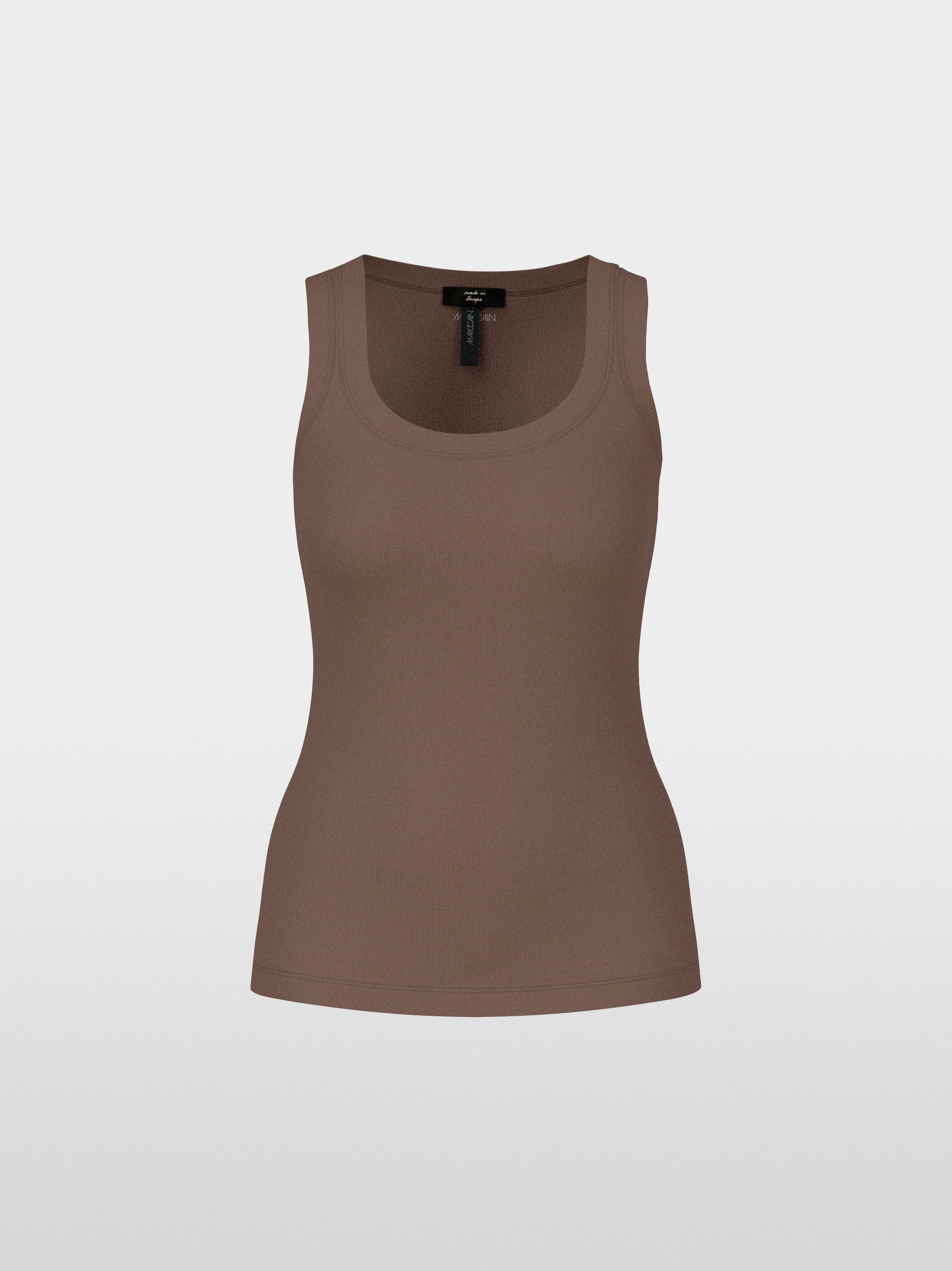 Marc-Cain Sleeveless top in cotton rib