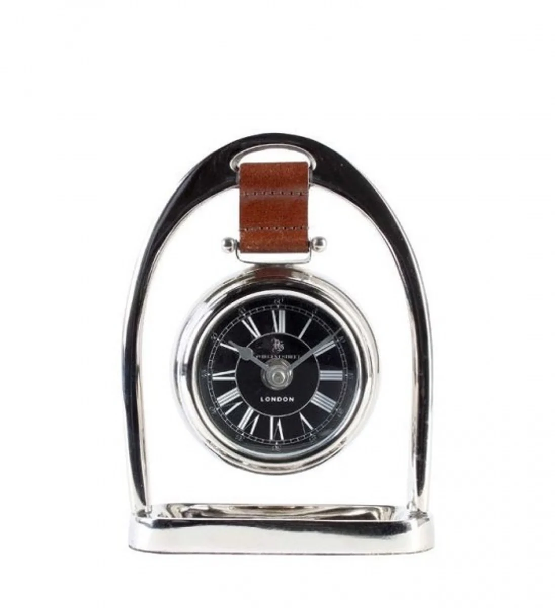 Casa Padrino designer luxury clock 49 Regent Street London 18 x 5 x H. 24.5 cm - Stainless & Sumptuously