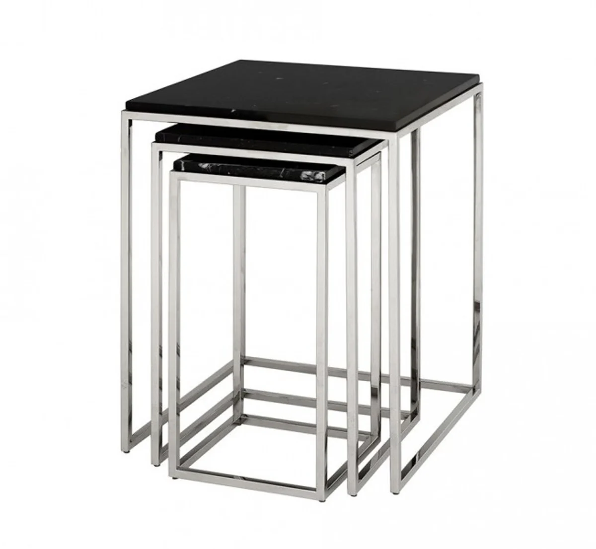 Casa Padrino luxury art deco designer side table set of 3 - Luxury Side Table Set