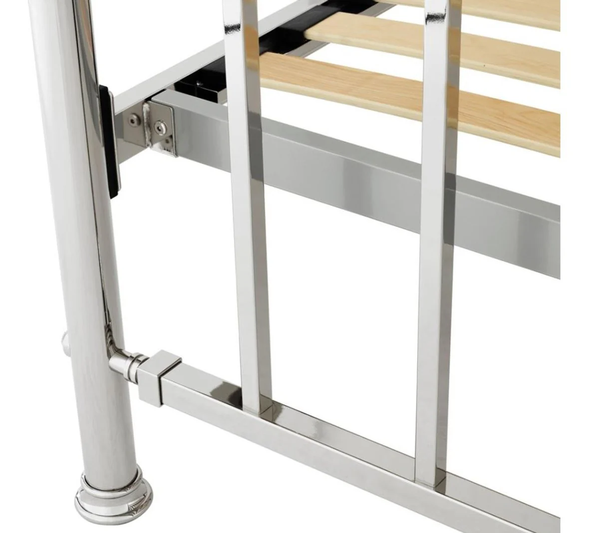 Casa Padrino de cama de lujo de plata de 186,5 x 225 x H. 145 cm - Muebles de diseño