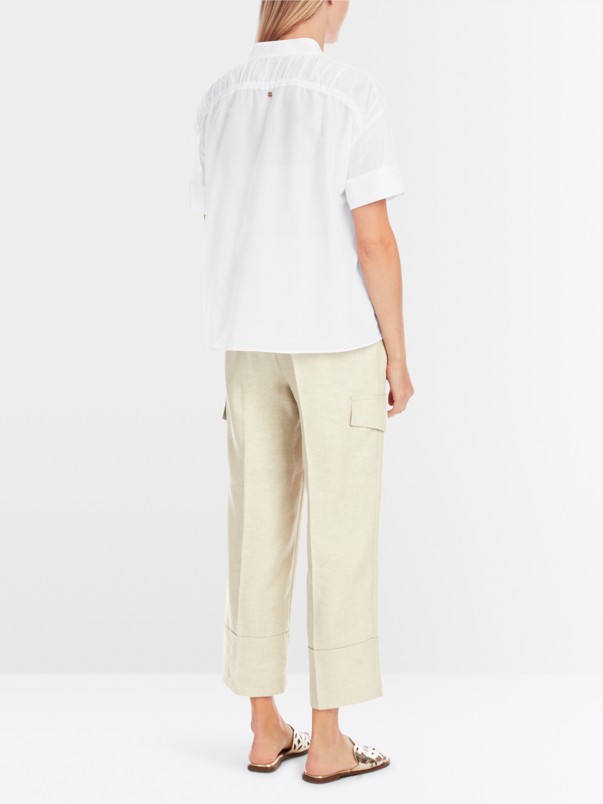 Marc-Cain Semi-transparent smock blouse