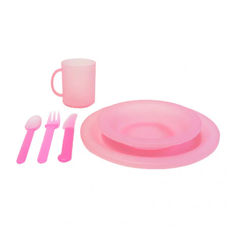 Set vajilla completa de bambú OZtrail BAMBOO DINNER SET – 7 piezas