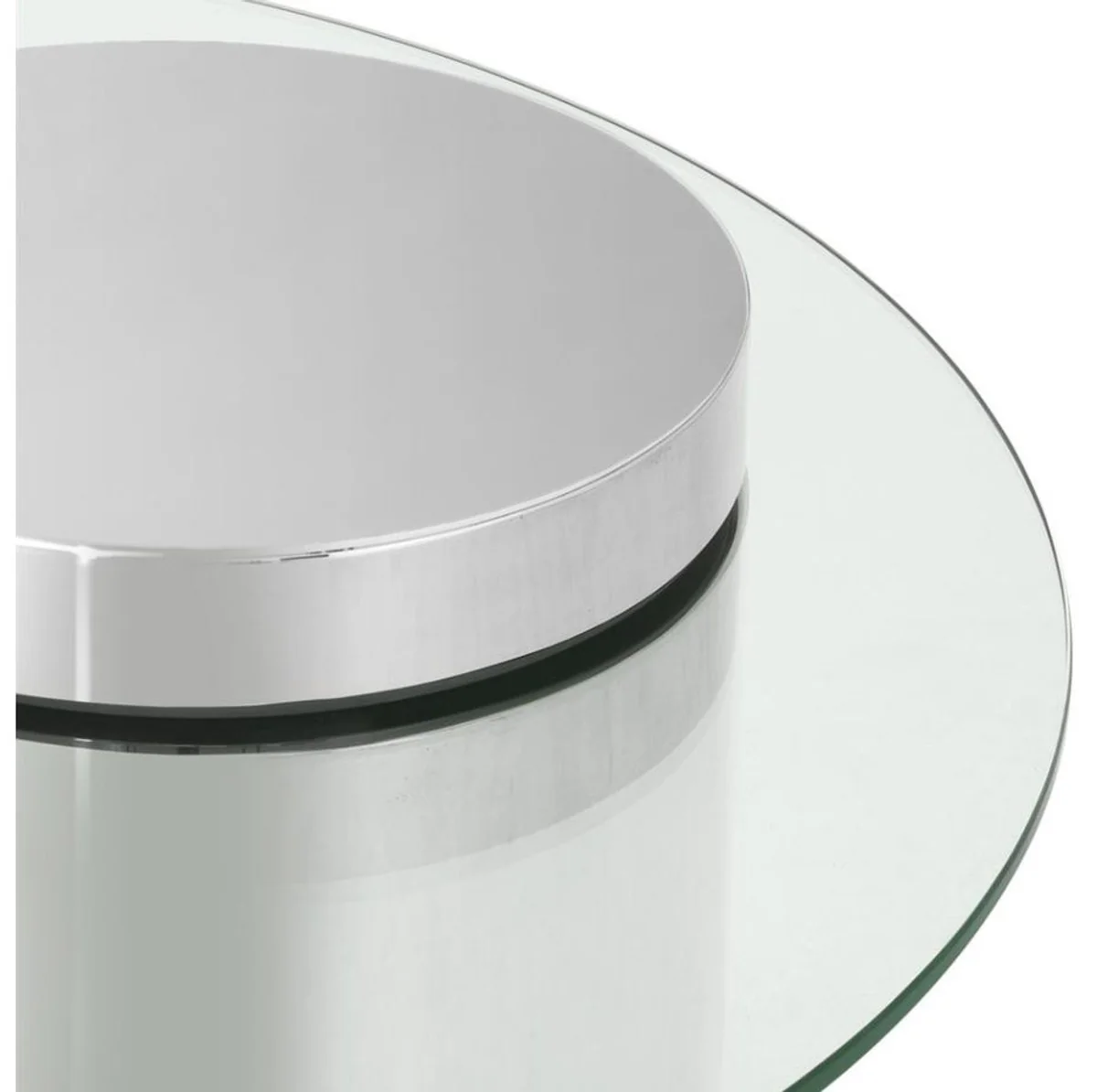 Casa Padrino mesa de centro de dise?o de plata 90 x H. 43 cm - colecci¨®n de lujo