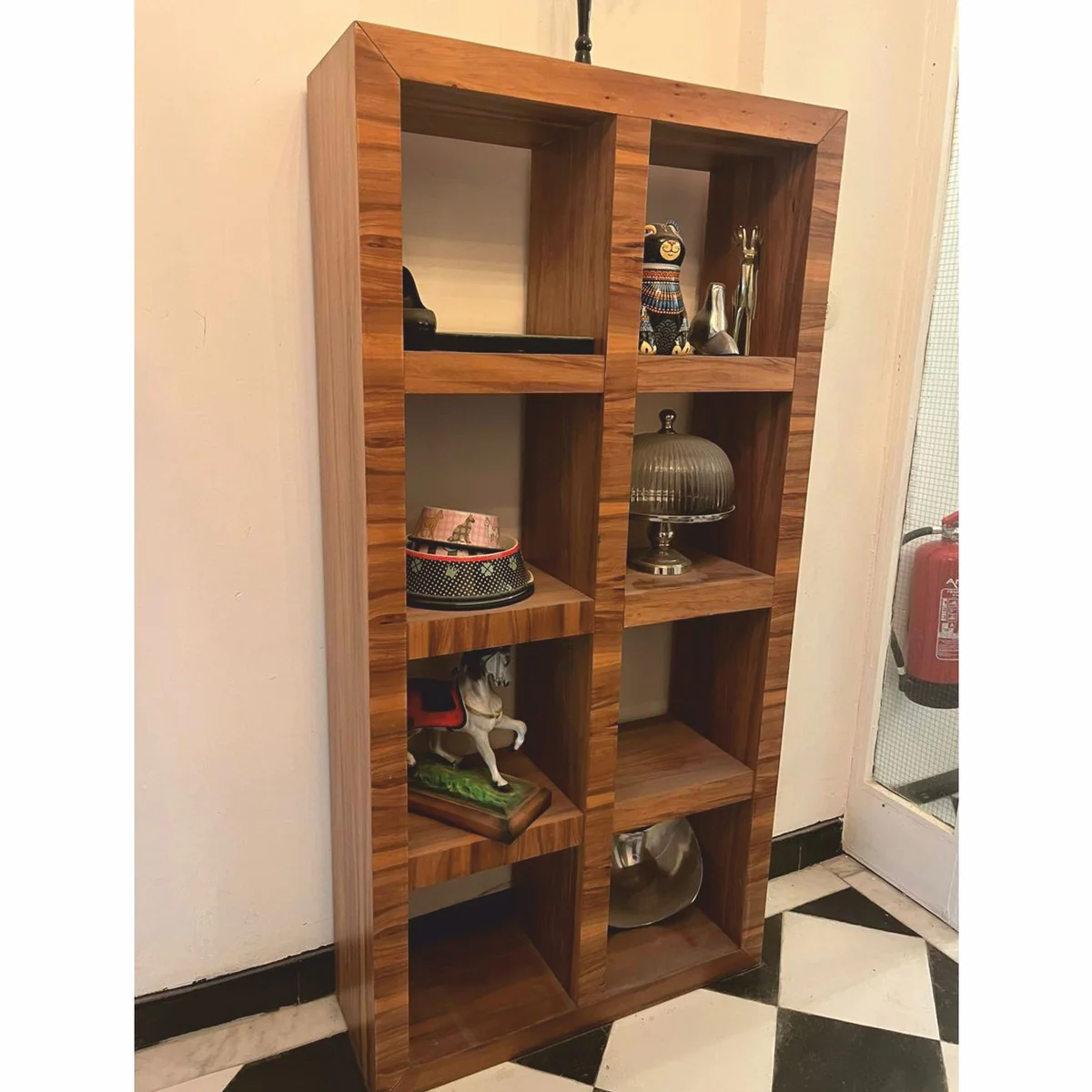 Casa Padrino armario de estanter¨ªa de madera maciza de lujo marr¨®n A. 170 cm - Pieza de exposici¨®n