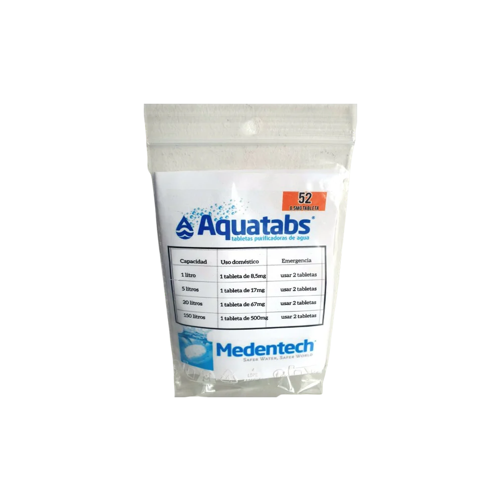 AQUATABS - Tabletas purificadoras de agua