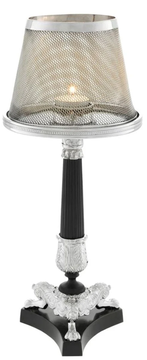 Casa Padrino pantalla de tealight de lujo de la plata Ø 16 x H. 13,5 cm - Accesorios de Hotel y Restaurante